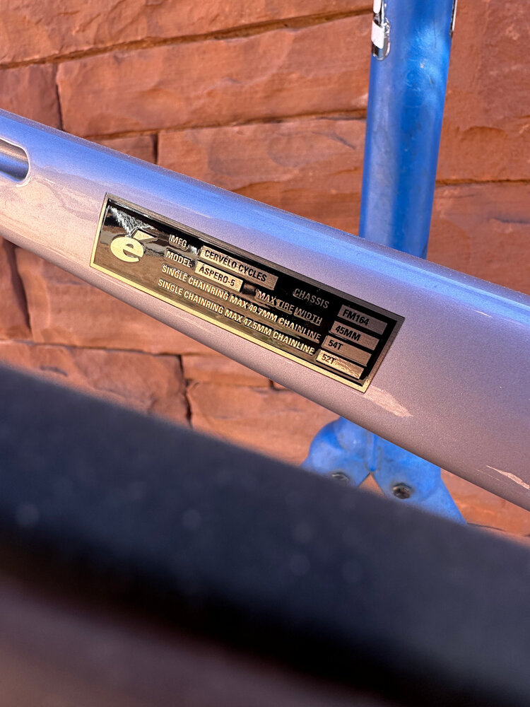 Cervelo 2026 Cervelo Aspero - 5 Frameset - 51cm - Royal Mercury