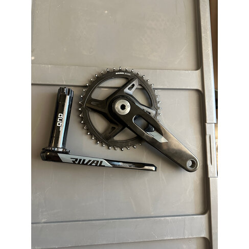 SRAM SRAM Rival 1 AXS Wide Crankset - 170mm, 12-Speed, 40t, 8-Bolt Direct Mount, DUB Spindle Interface, TAKE OFF USED
