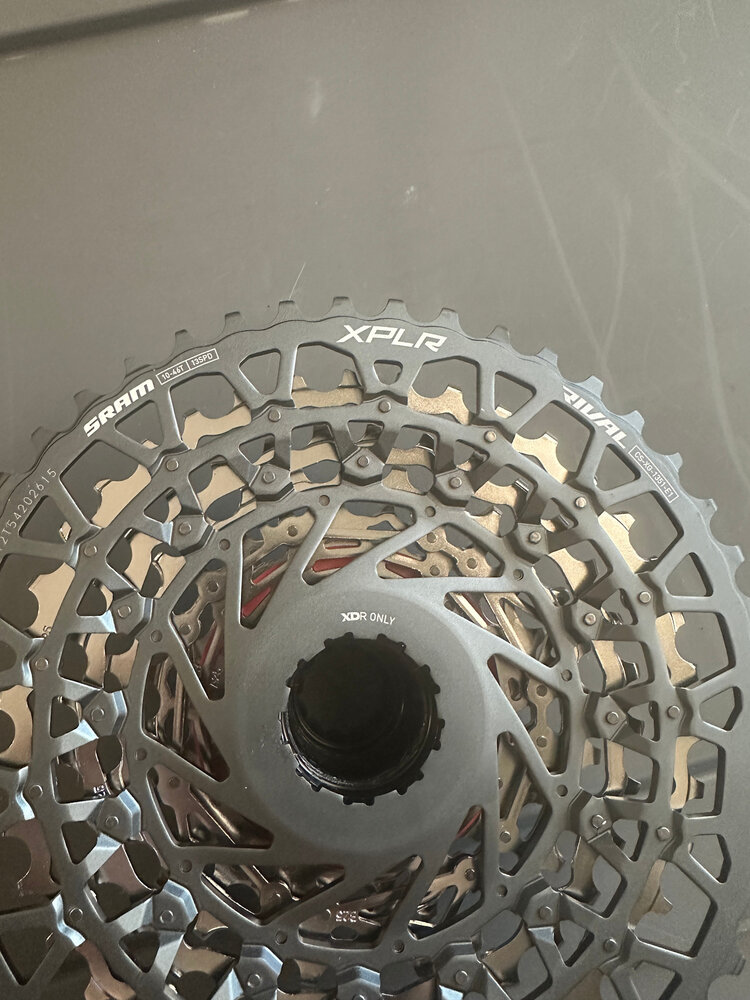 SRAM SRAM Rival XPLR XG-1351 Cassette - 13-Speed, 10-46t, For XDR Driver, Silver, E1