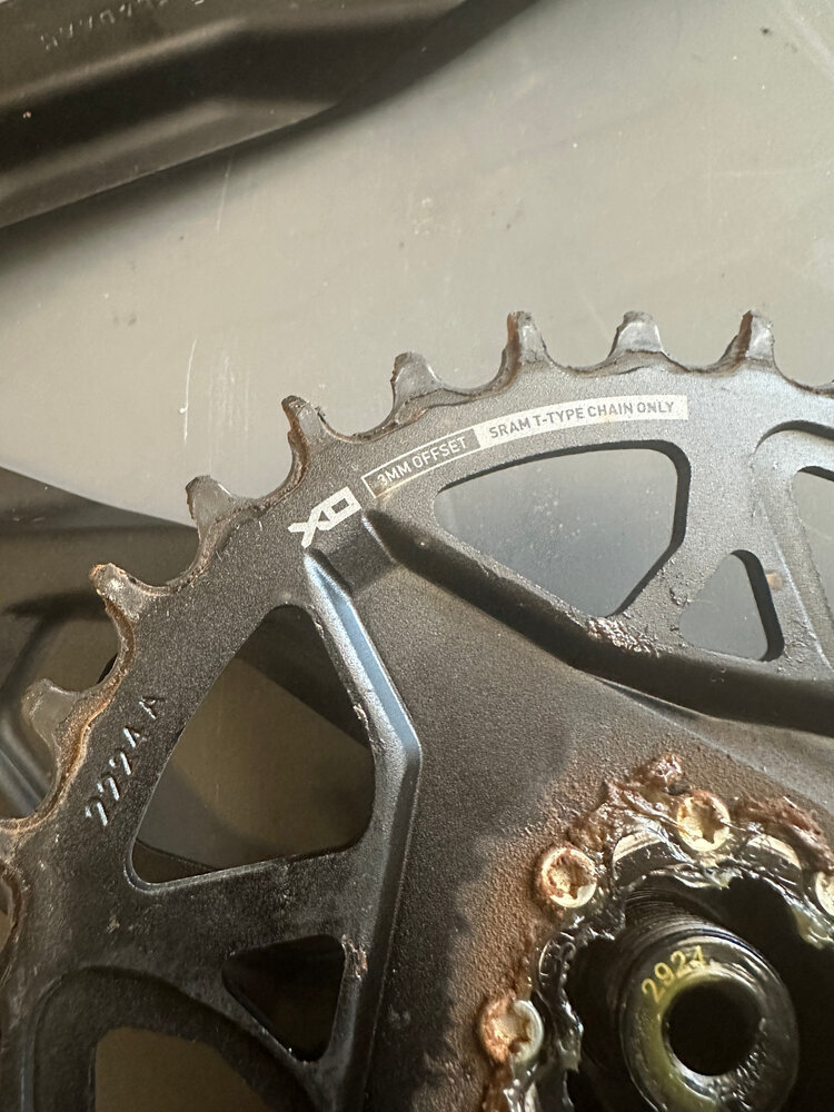 SRAM Crankset X0 Eagle DUB MTB Wide 175mm 34t T-Type, Used Take Off