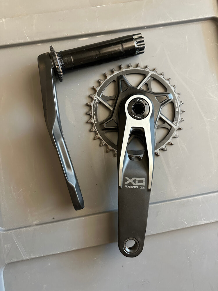 SRAM Crankset X0 Eagle DUB MTB Wide 175mm 34t T-Type, Used Take Off