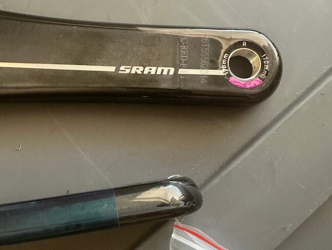 SRAM SRAM Crank Arm Assembly RED E1 DUB 170mm - Take Off NEW