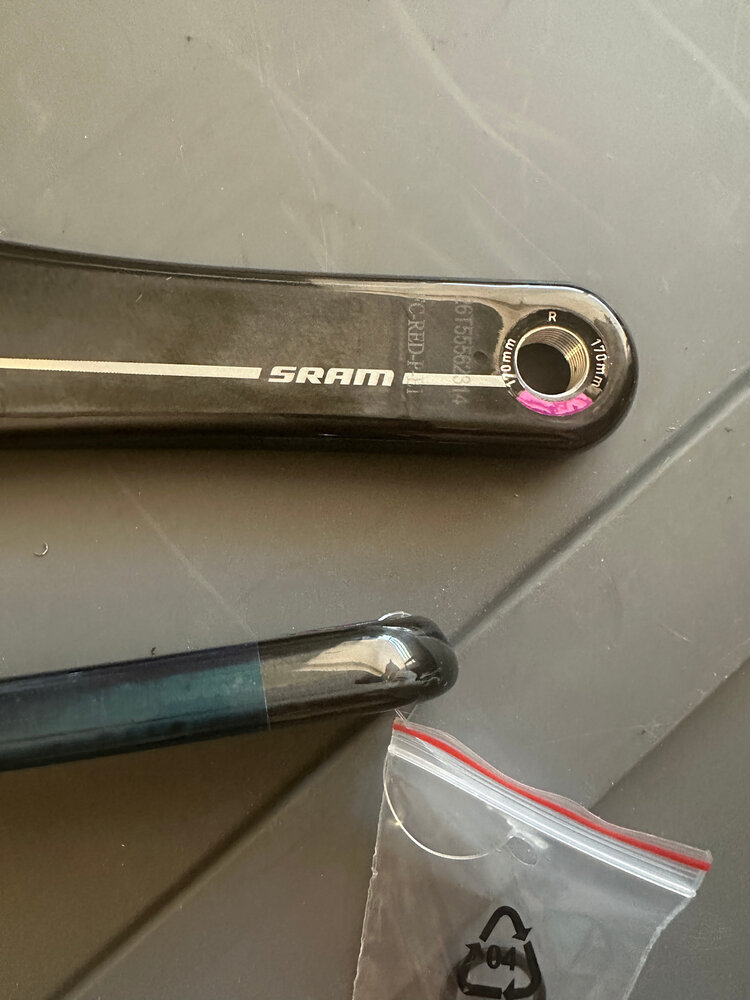 SRAM SRAM Crank Arm Assembly RED E1 DUB 170mm - Take Off NEW
