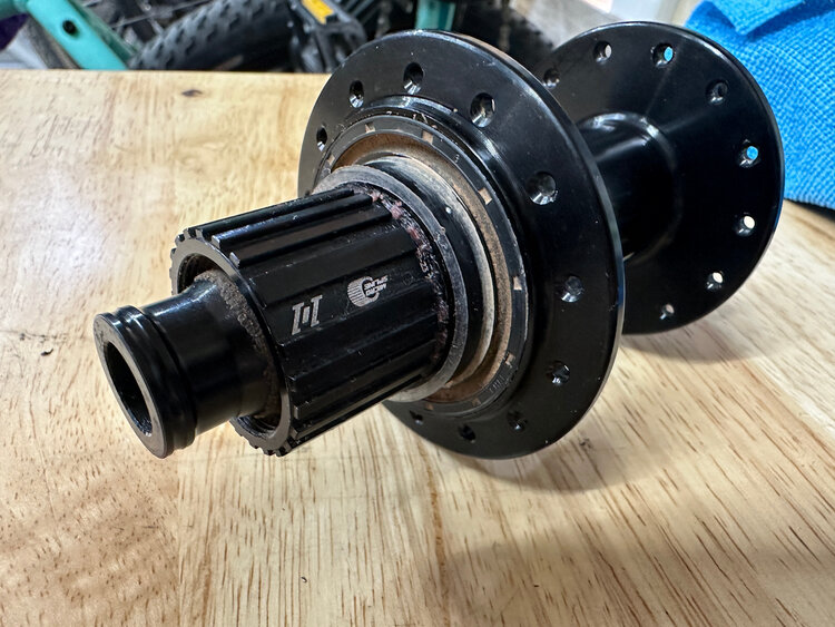 Industry Nine 1/1 Rear Hub, J Bend, 12x148, 6 bolt, MS, Black
