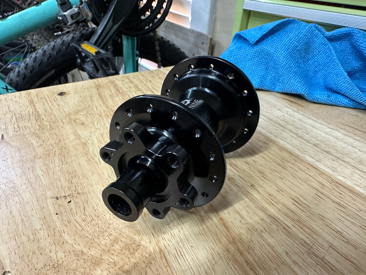 Industry Nine 1/1 Rear Hub, J Bend, 12x148, 6 bolt, MS, Black
