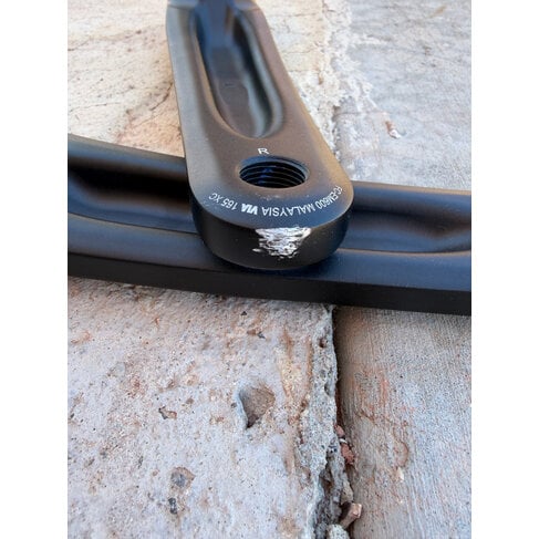 CRANK ARM SET, FC-EM600, 165MM, W/O CHAINRING,  BLACK - Takeoff new