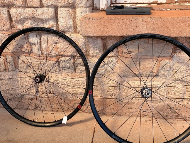 Fulcrum Rapid Red 5 Wheelset - 700, 12/12x100/142mm, Center-Lock, Ekar, Black