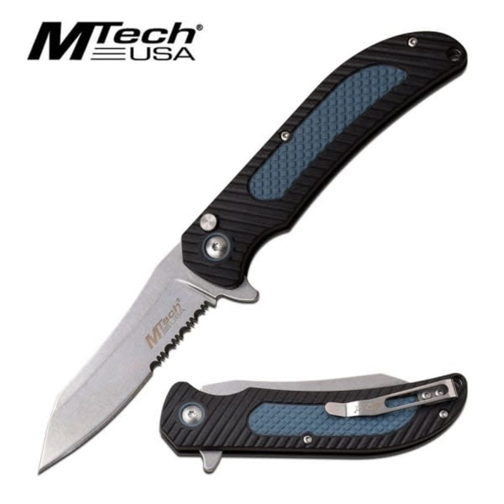 MTech USA Mtech USA Fast Open Folding Knife Blue