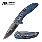 M-Tech USA Mtech USA Ball Bearing EZ-Open Folding Knife - Blue