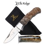Elk Ridge Elk Ridge Gentleman's Pocket Knife Burlwood Handle