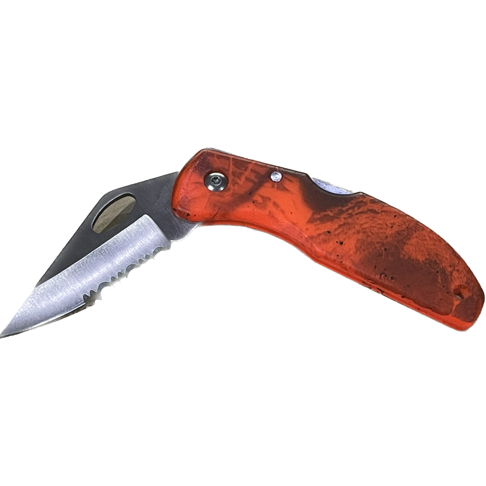 MTech USA MTech One Handed Half Serrated Hi-Viz Knife