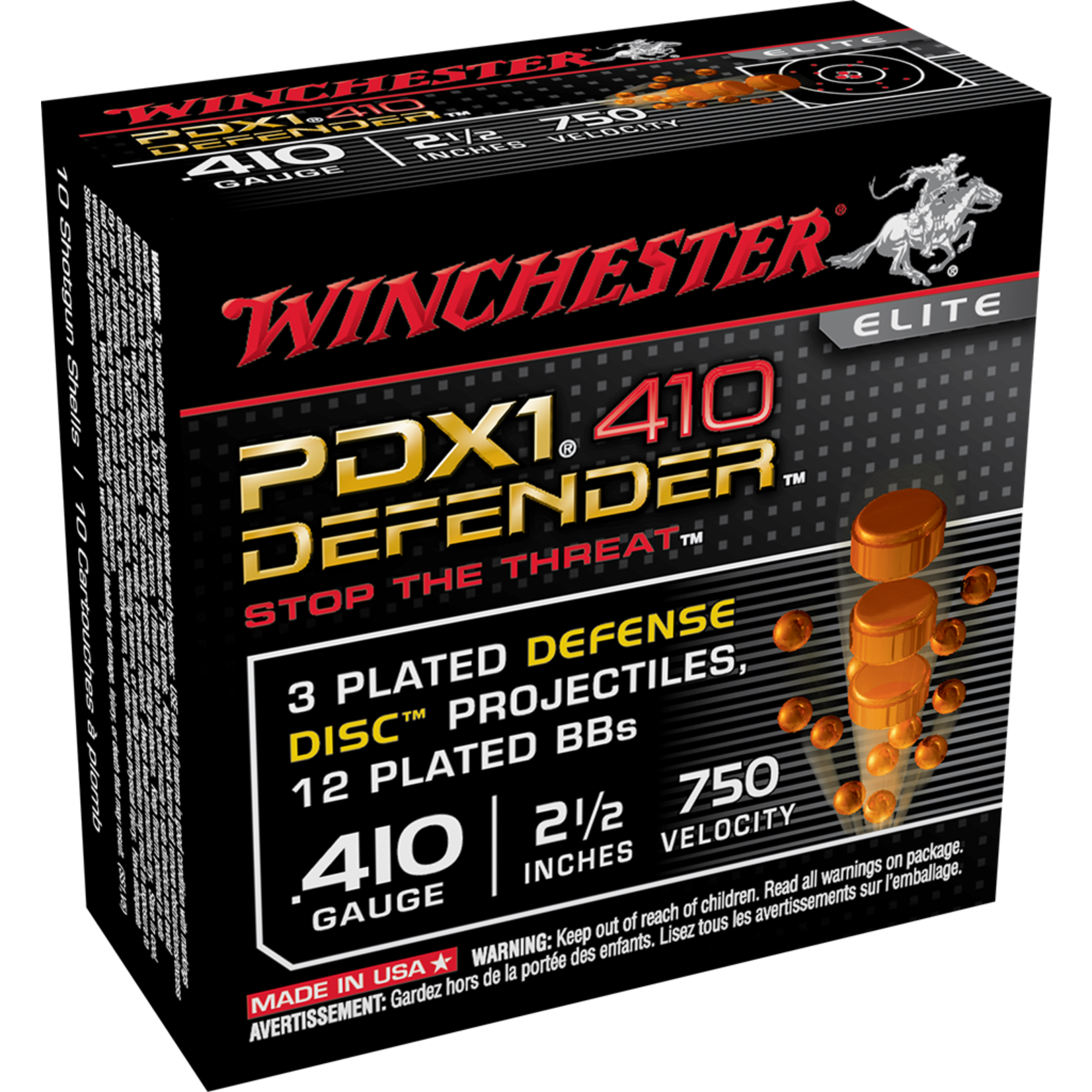 Winchester Winchester 410g 2.5inch PDX1 Defence - 10 Pack