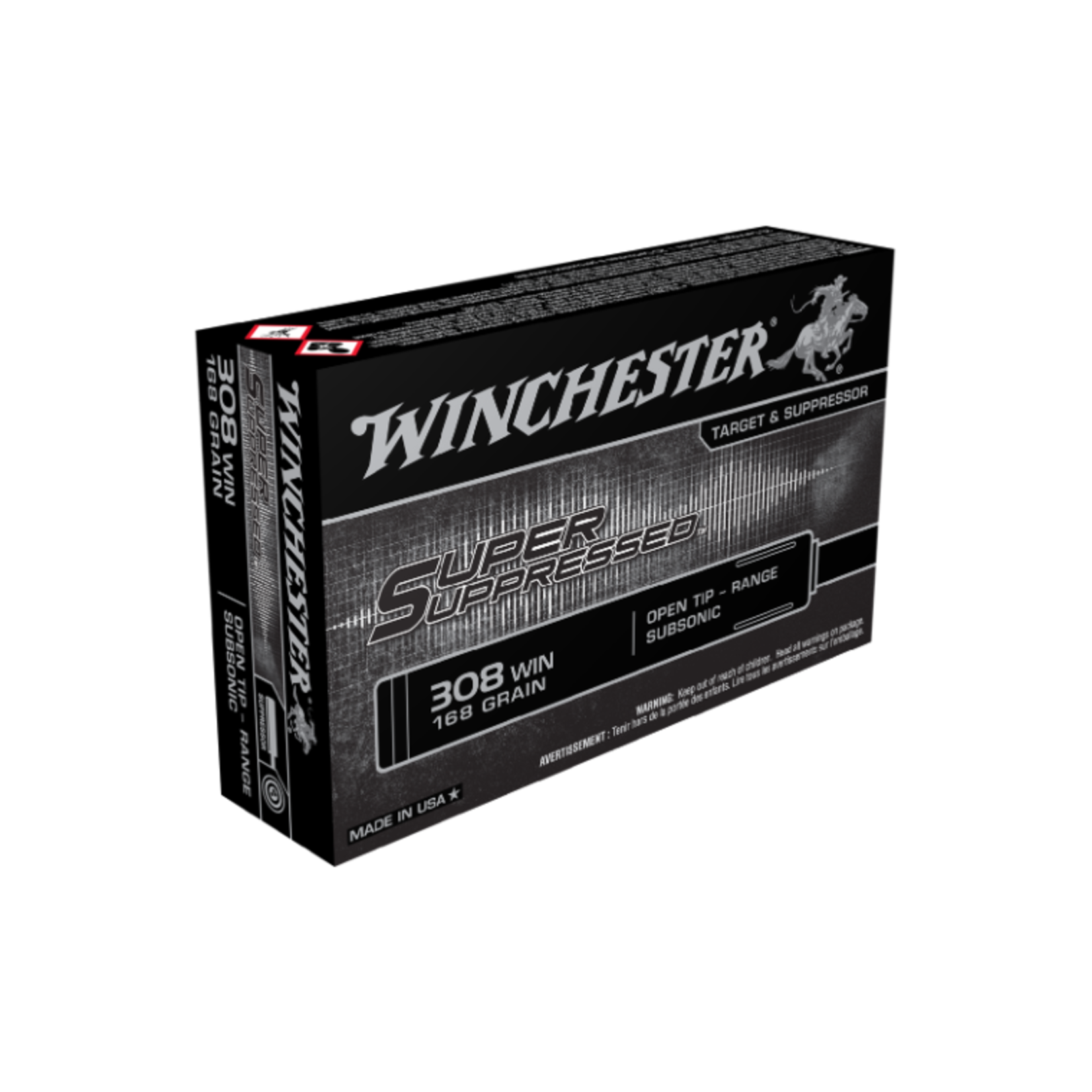 Winchester Winchester 308Win 168gr - 1060fps Subsonic - 20 Pack
