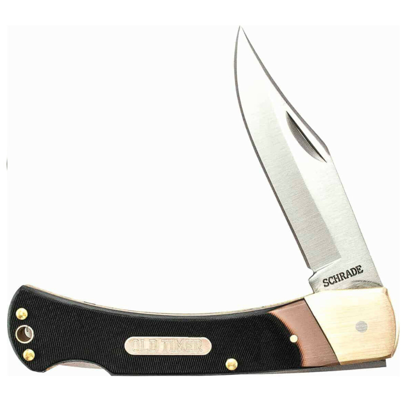 Old Timer Golden Bear Lockback Folding Knife - Fabric Pouch