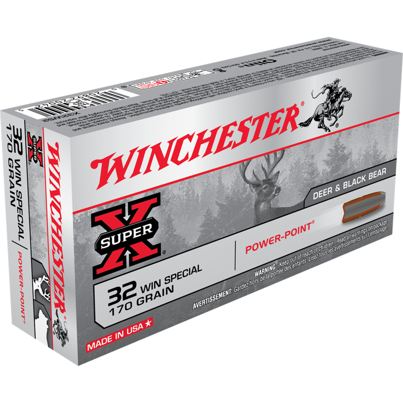 Winchester Winchester 32WinSpecial 170gr PP - Super X - 20 Pack