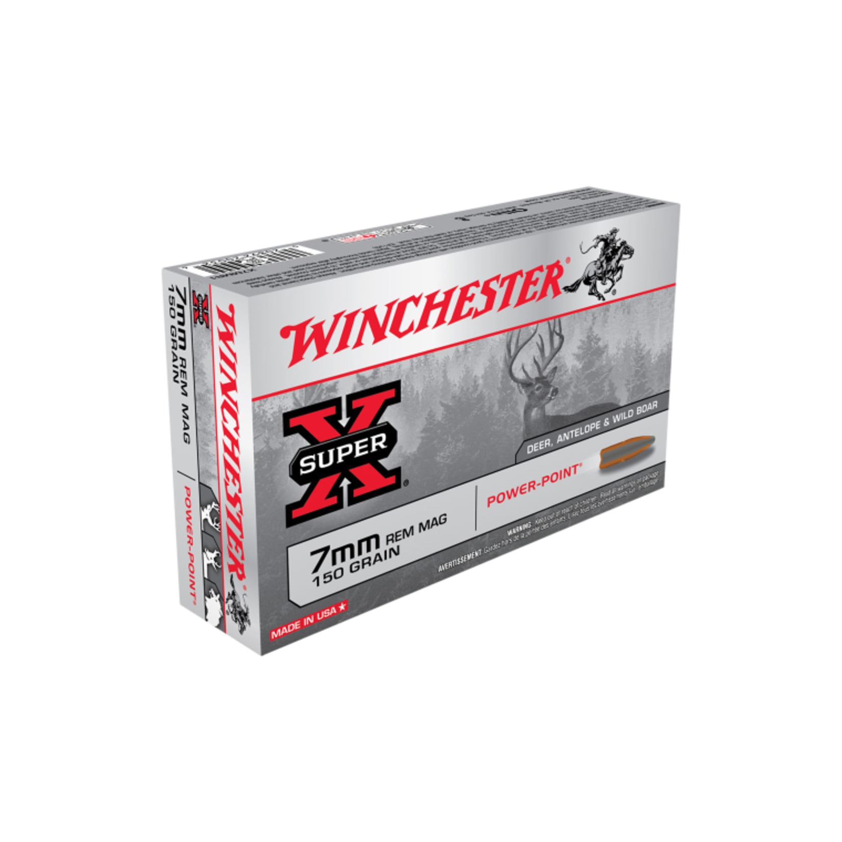 Winchester Winchester 7mmRM 150gr PP - Super X - 20 Pack