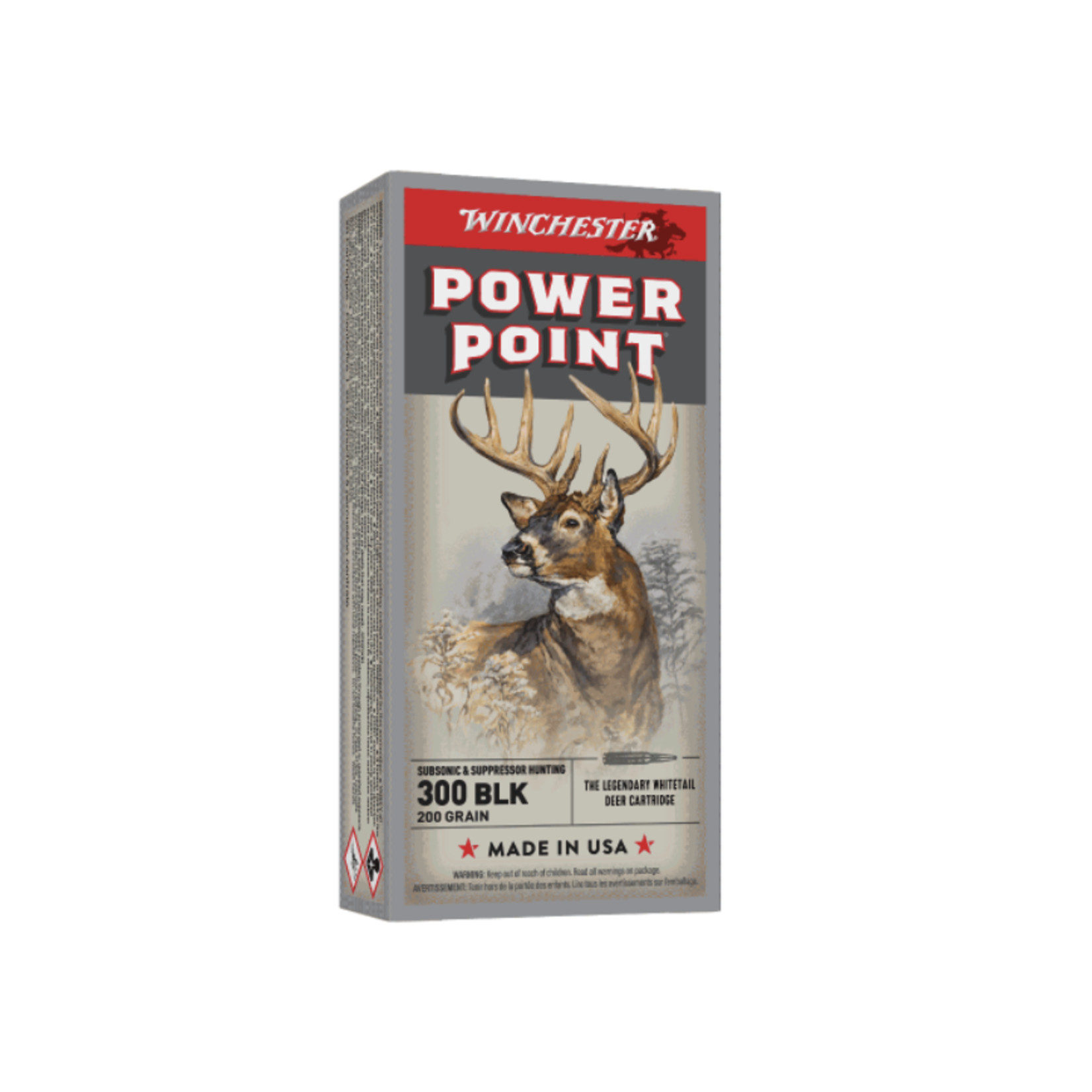 Winchester Winchester 300 Blackout 200gr SuperX Subsonic Power Point - 20 Pack