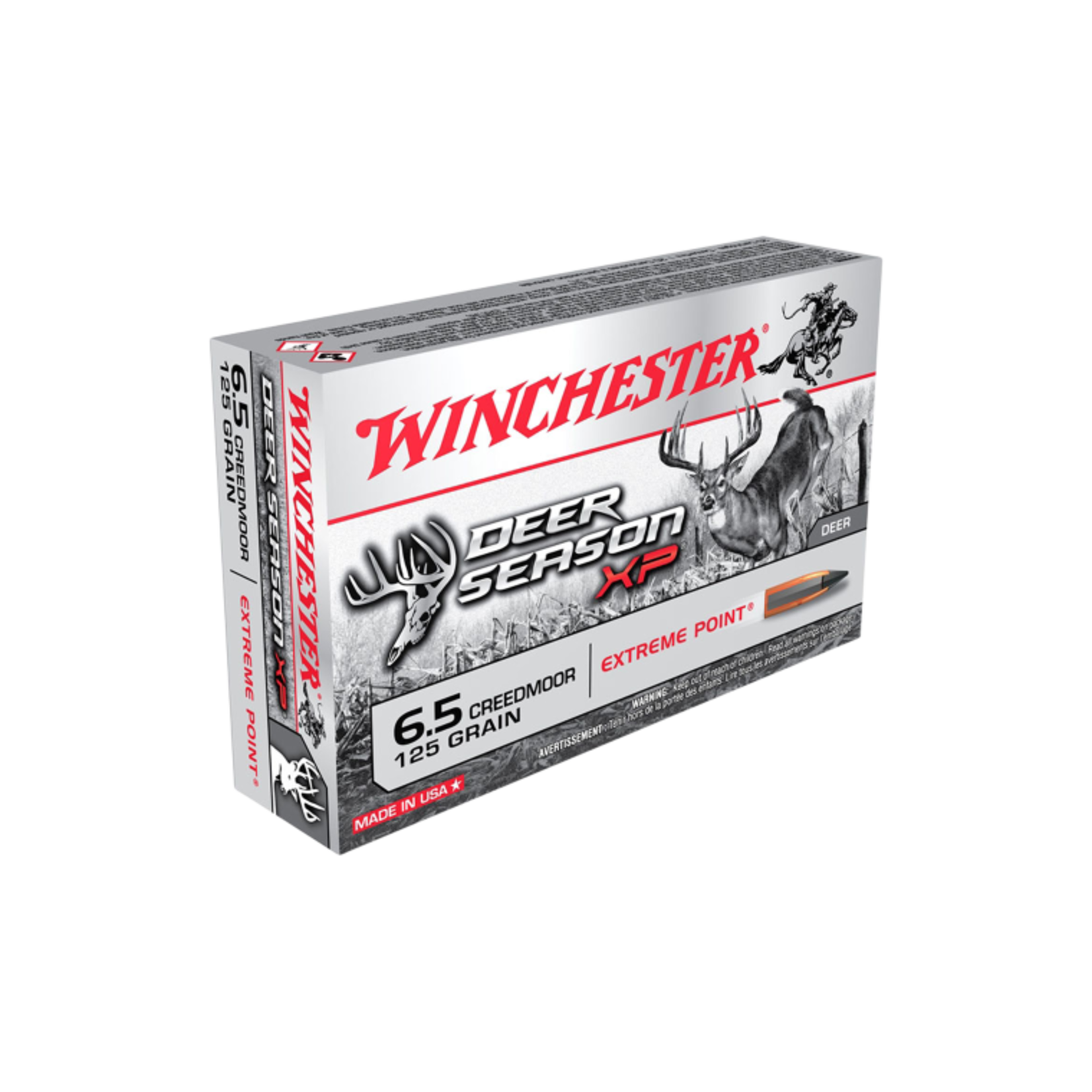 Winchester Winchester 6.5Creedmoor 125gr - Deer Season BT - 20 Pack
