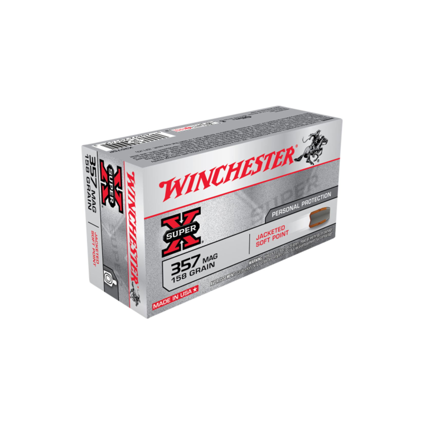 Winchester Winchester 357Mag 158gr JSP - Super X - 50 Pack