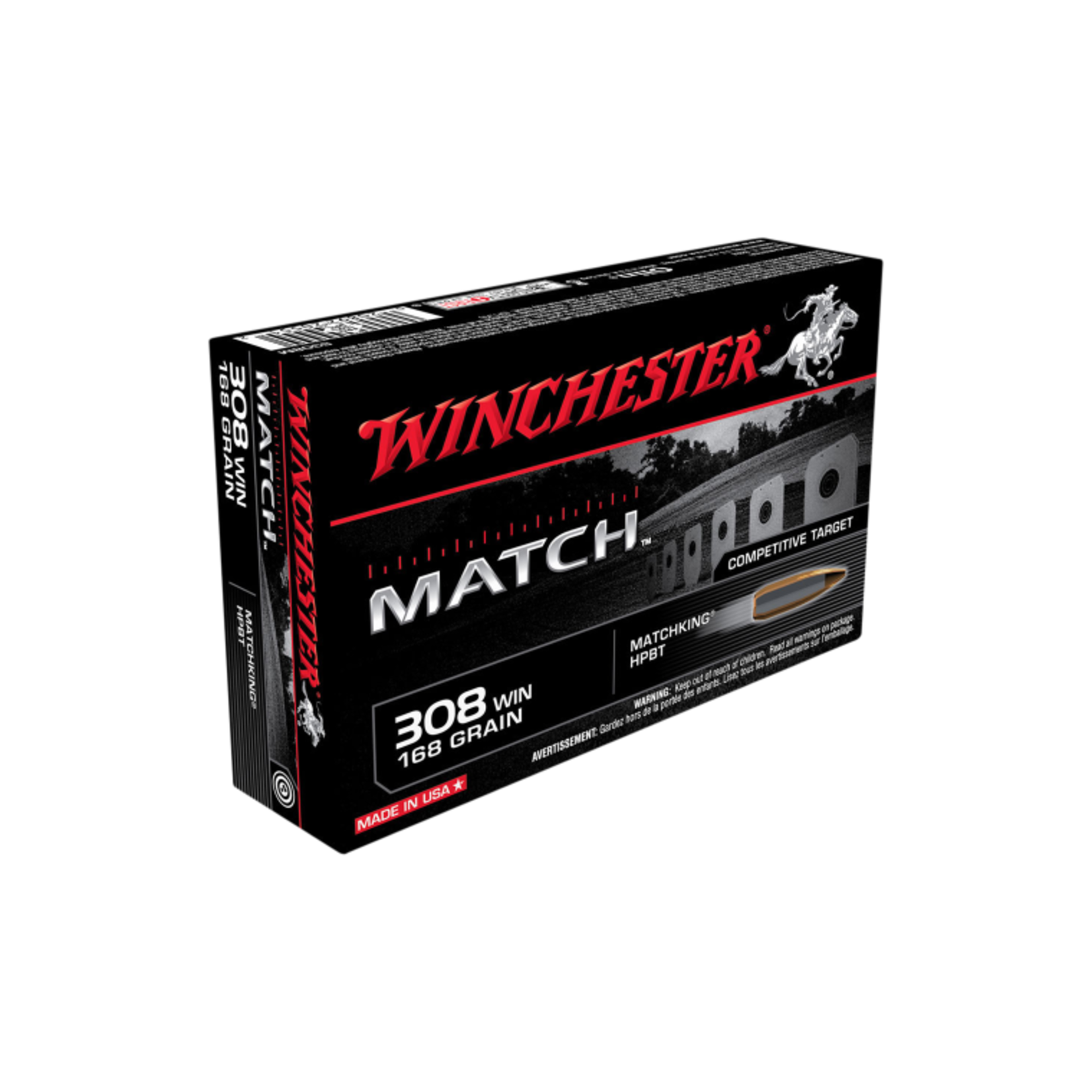 Winchester Winchester 308Win 168gr Sierra BTHP Match - 20 Pack