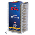 CCI Ammunition CCI 17hmr 20gr 2375fps Full Metal Jacket - 50 Pack