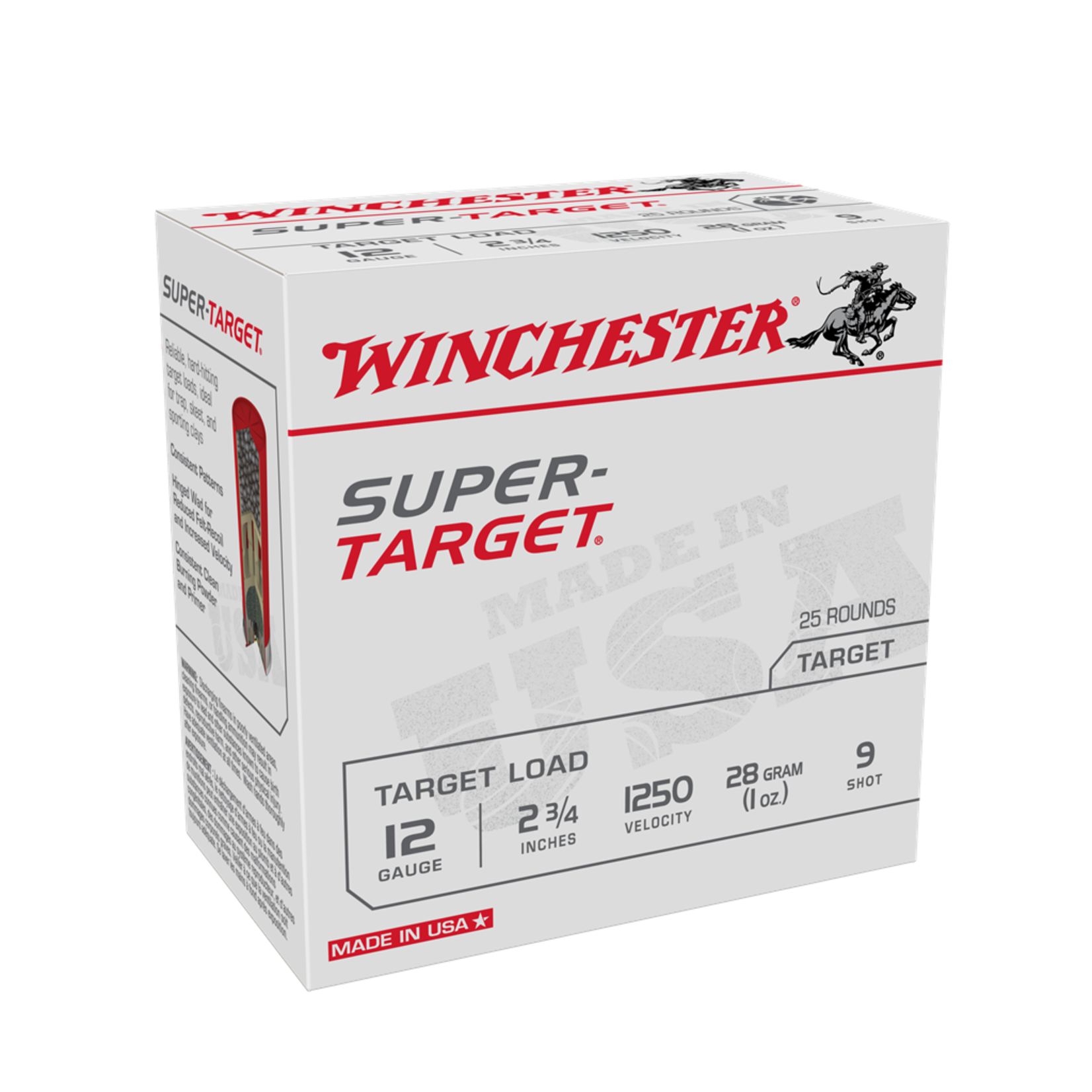 Winchester Winchester 12g #9 28gm - 1250fps Super Target - 25 Pack