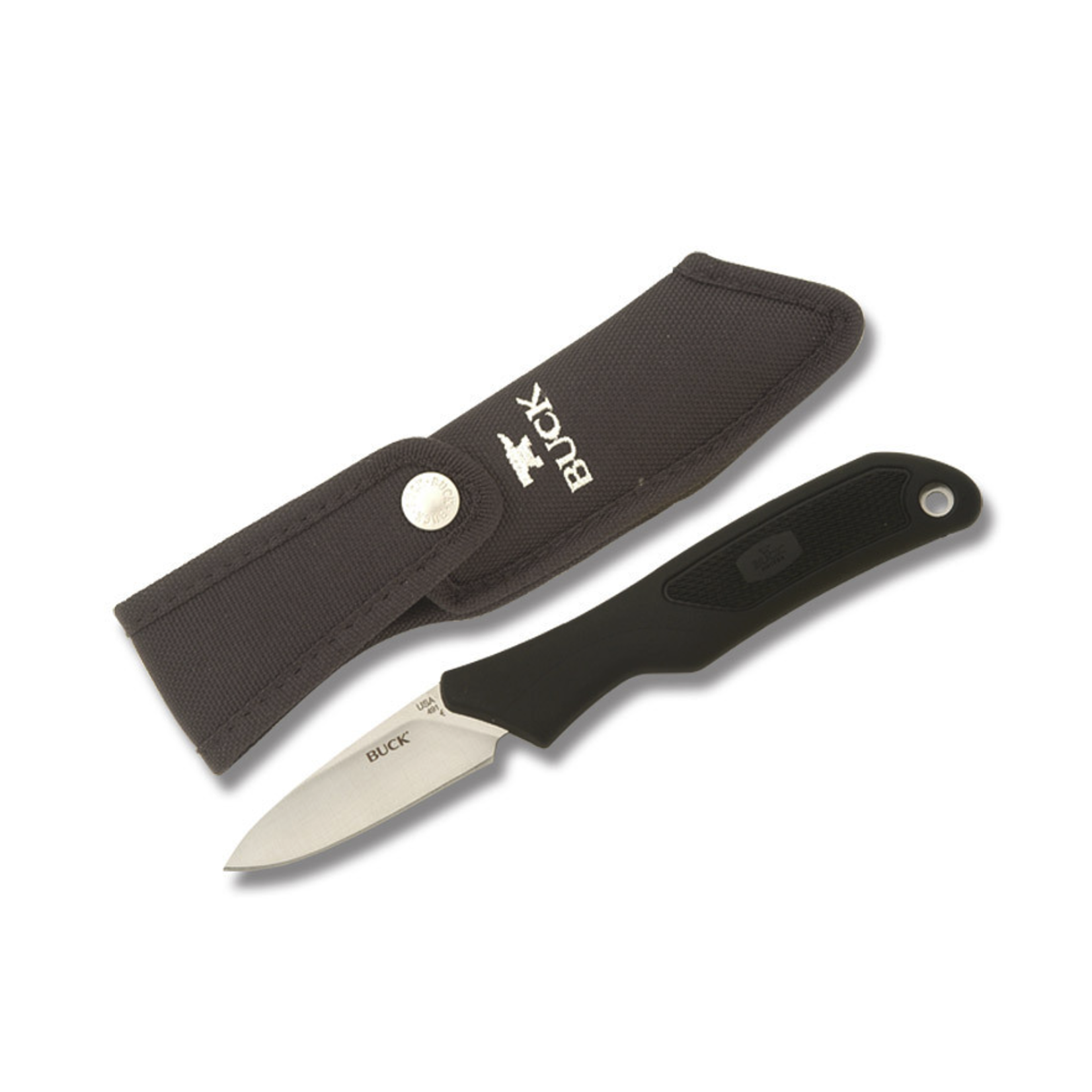 Buck Buck Knives - 491 Ergohunter Small Game Knife with Sheath - Forever Warranty