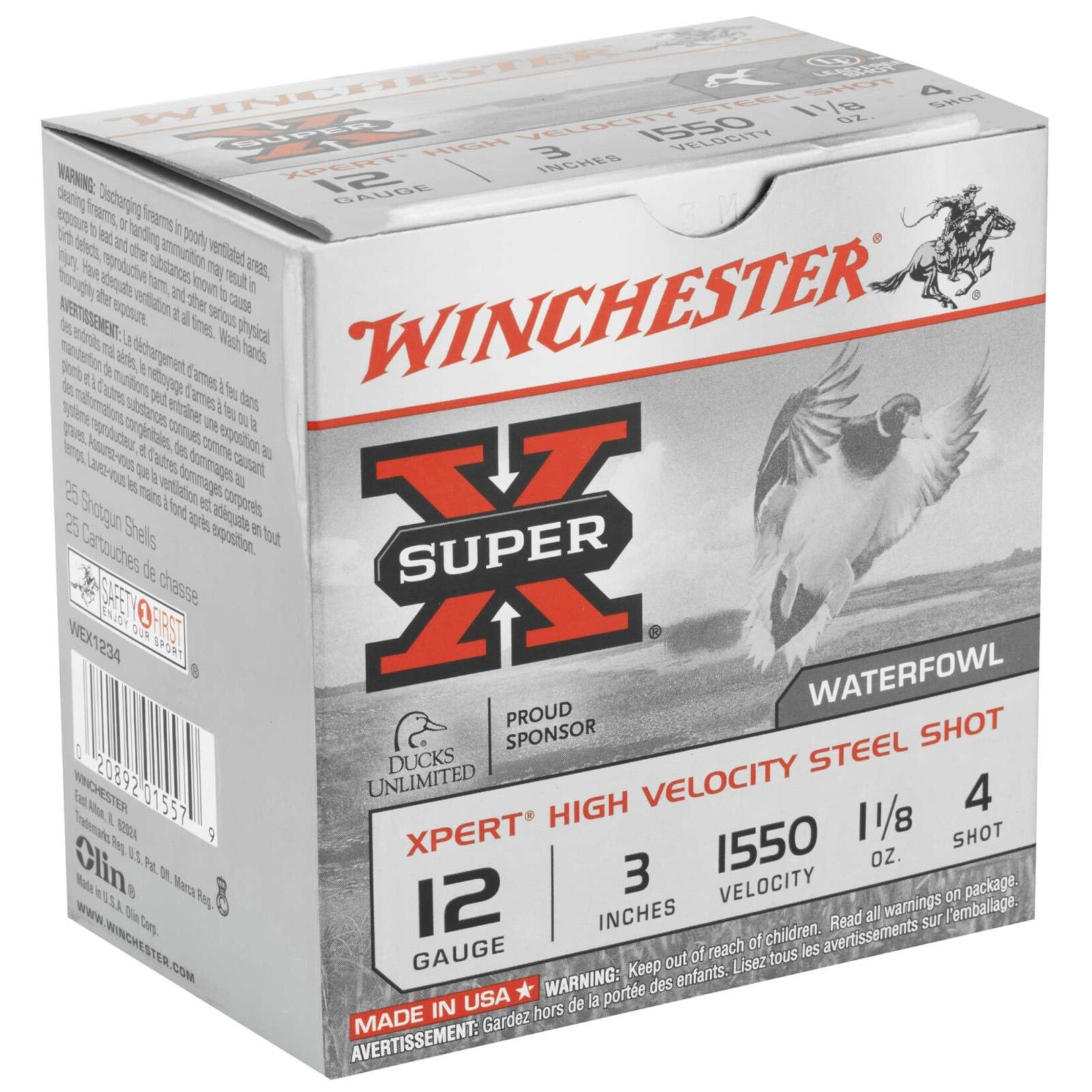 Winchester Winchester #4 12g 3inch 32 Gram Steel Magnum 1550fps - 250 case