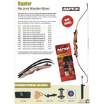 Redzone Archery Raptor Recurve Bow - Deluxe Package -