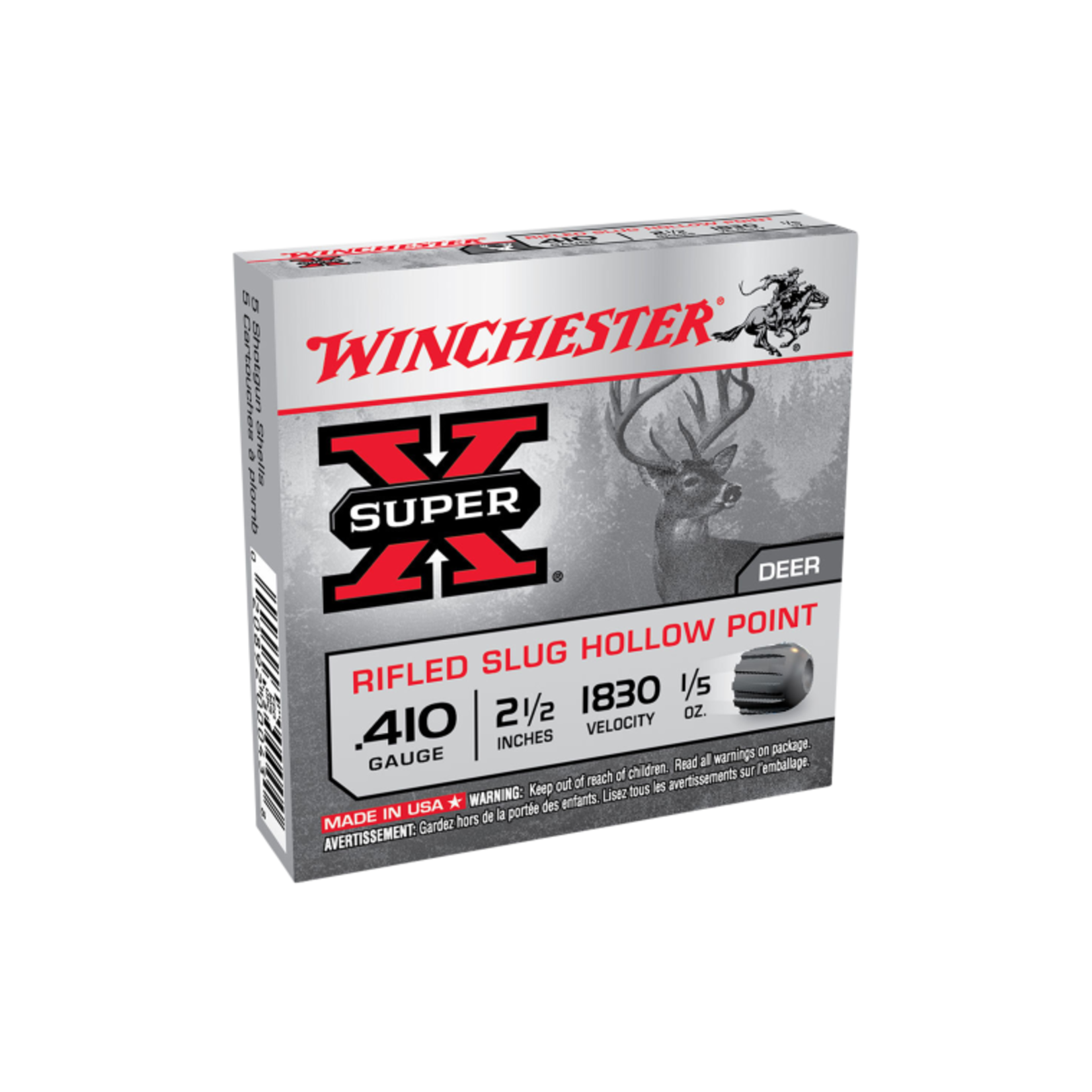 Winchester Winchester - 410g - 2.5inch - Solid Slug - 5 Pack
