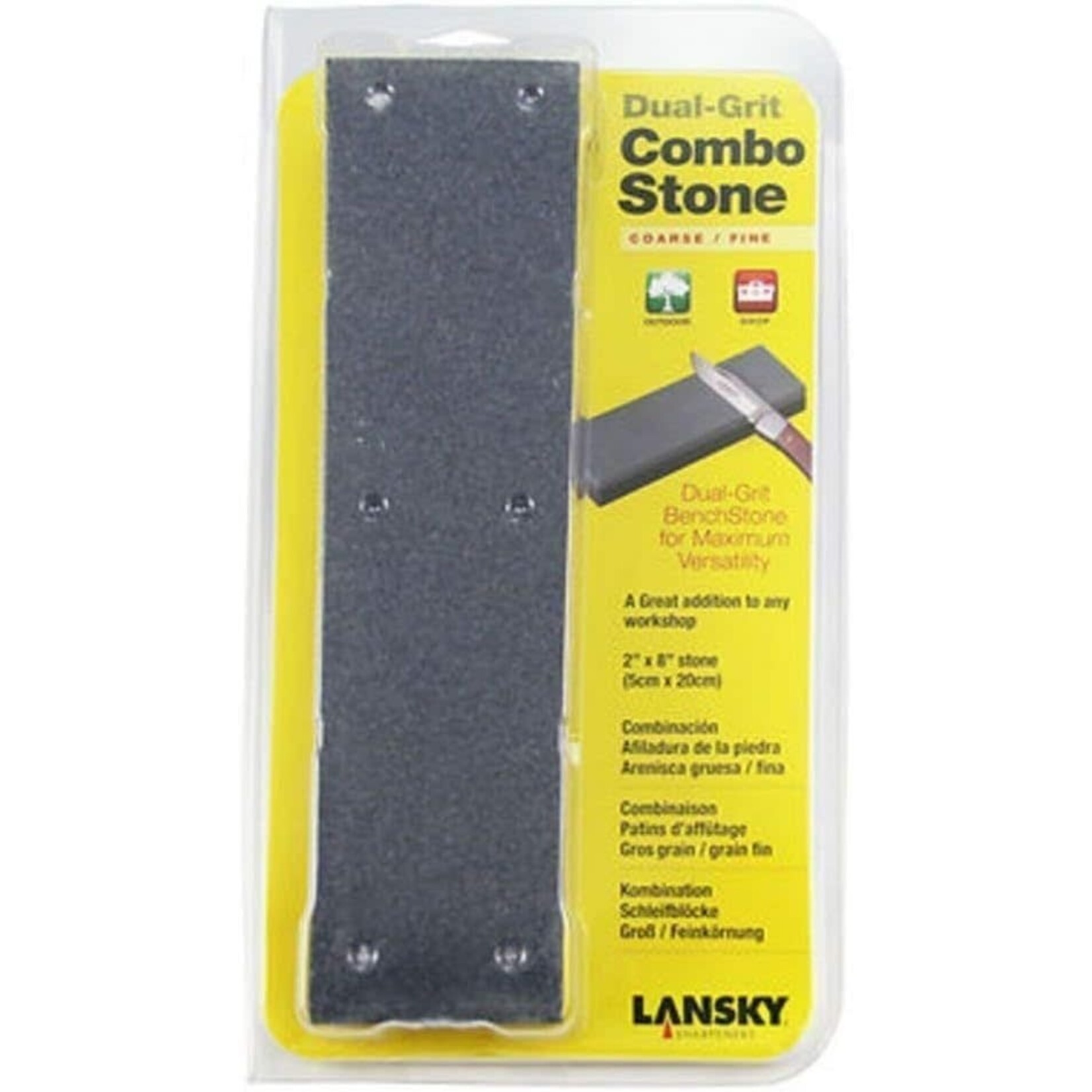 Lansky Lansky Dual Grit Combination Sharpening Stone 20cm x 5cm Course/Fine
