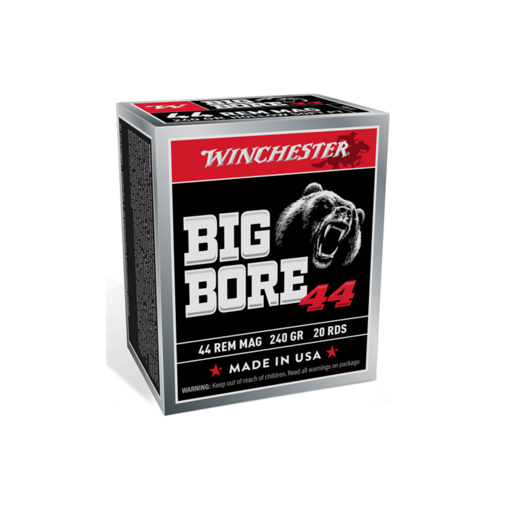 Winchester Winchester 44Mag Big Bore 240gr SJHP 1485fps - 20 pack