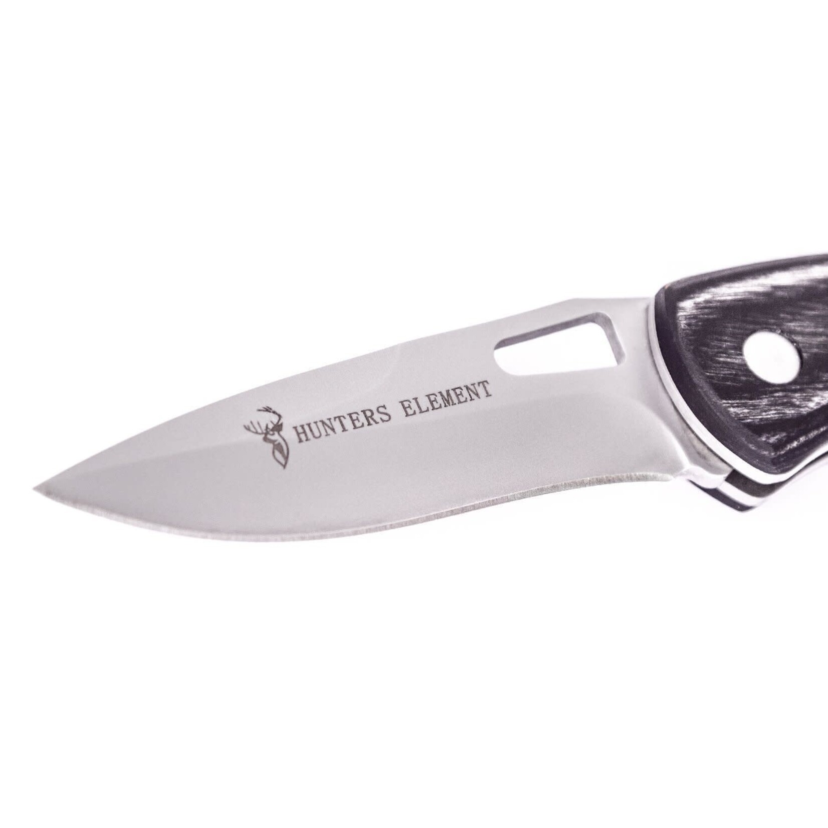Hunters Element Hunters Element Primary Folding Drop Point Knife - Leather Pouch