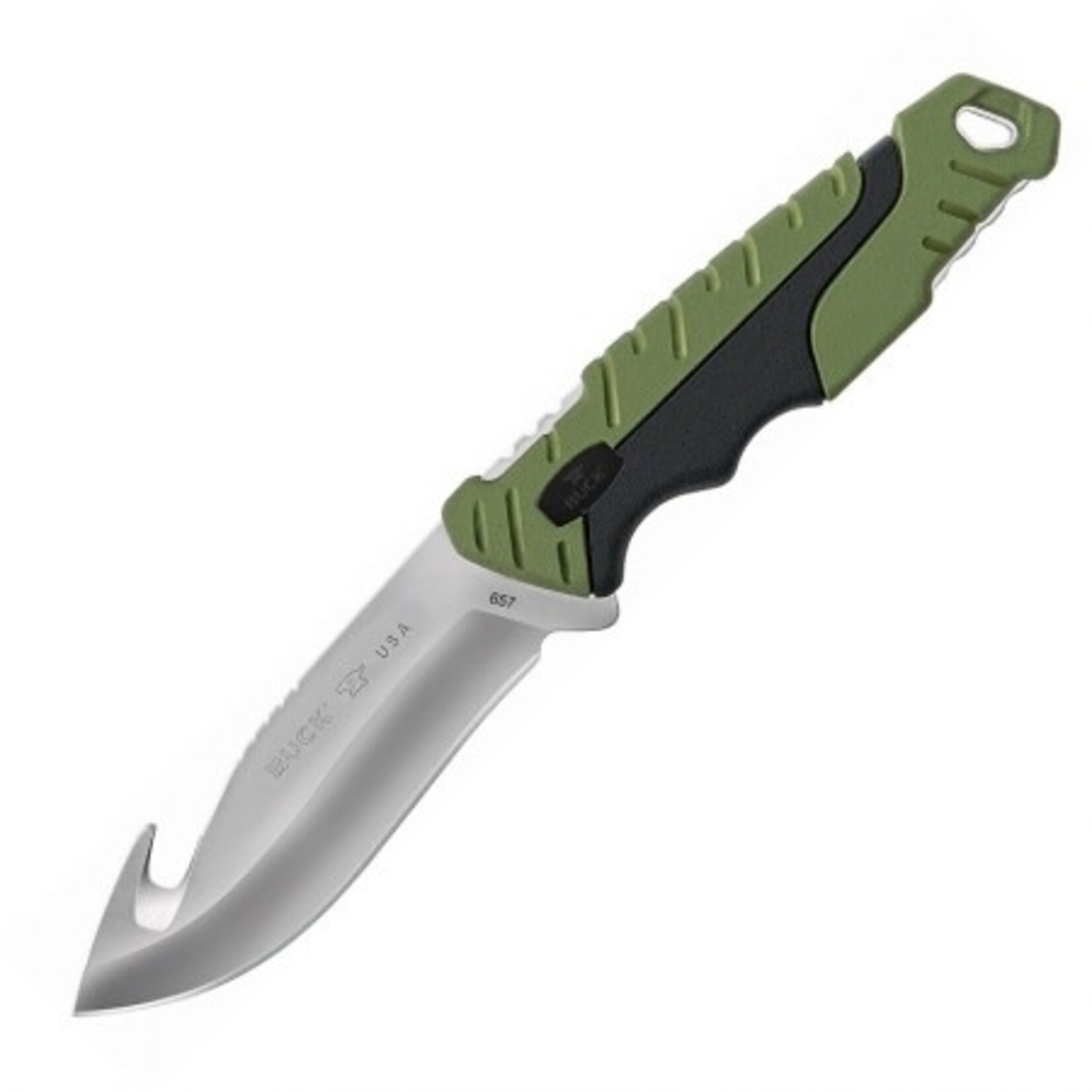 Buck Buck Knives - 657 Pursuit Guthook Large Folding Knife Nylon Sheath - Forever Warranty