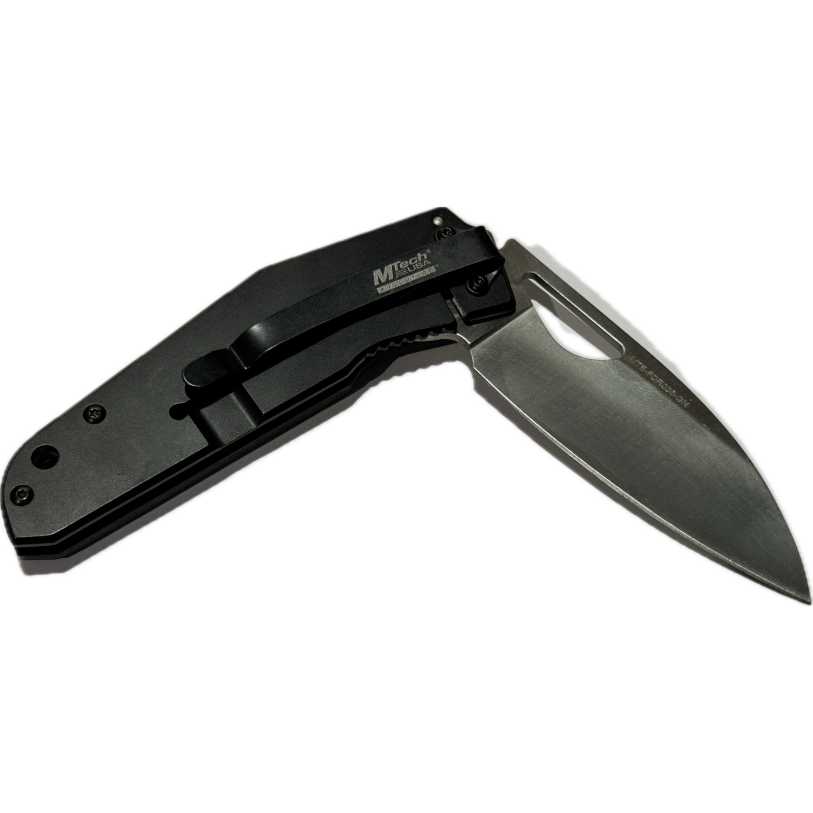 MTech USA MTech Hollow Grind Glow Chip Fast Open Folding Knife - 8CR13 Stainless