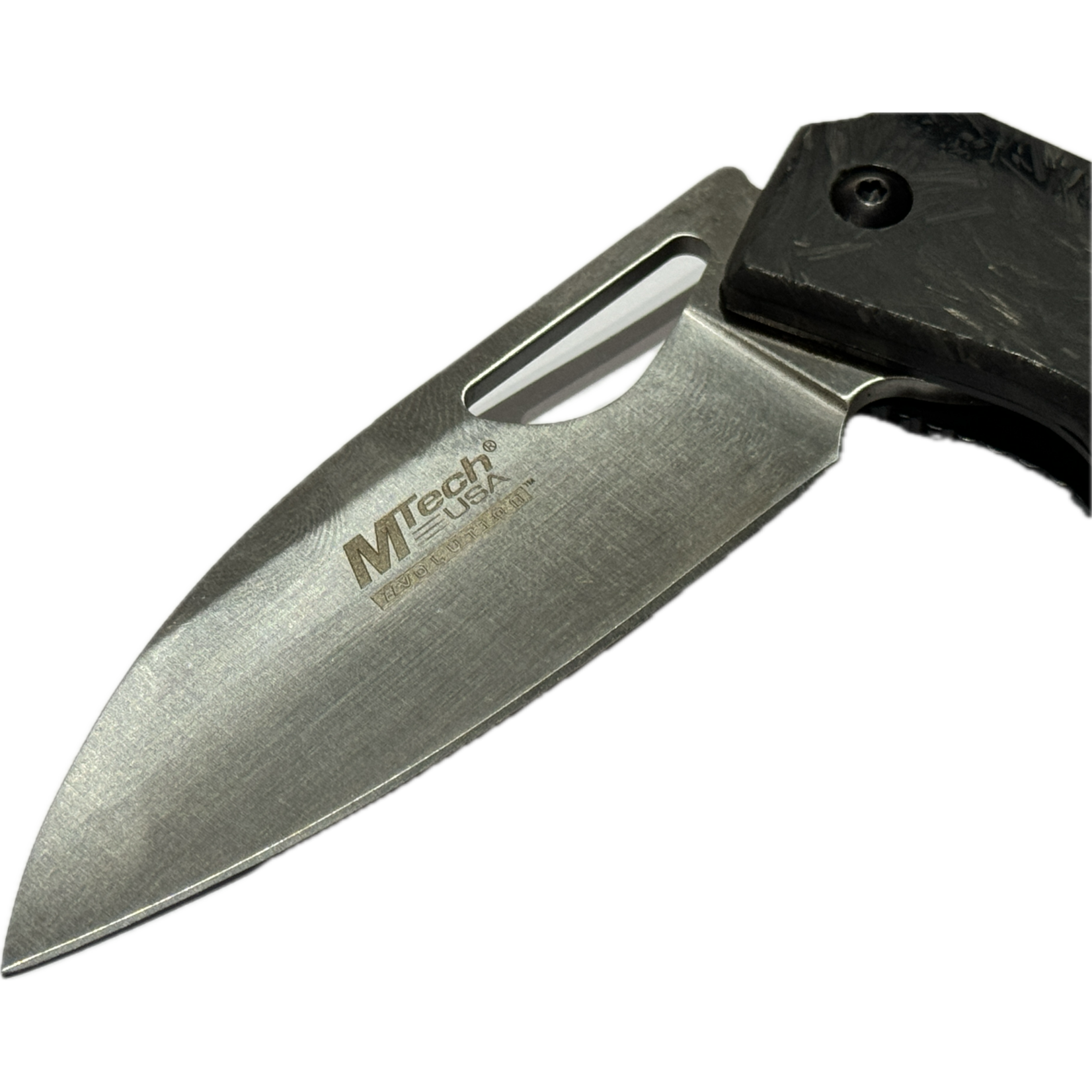 MTech USA MTech Hollow Grind Glow Chip Fast Open Folding Knife - 8CR13 Stainless