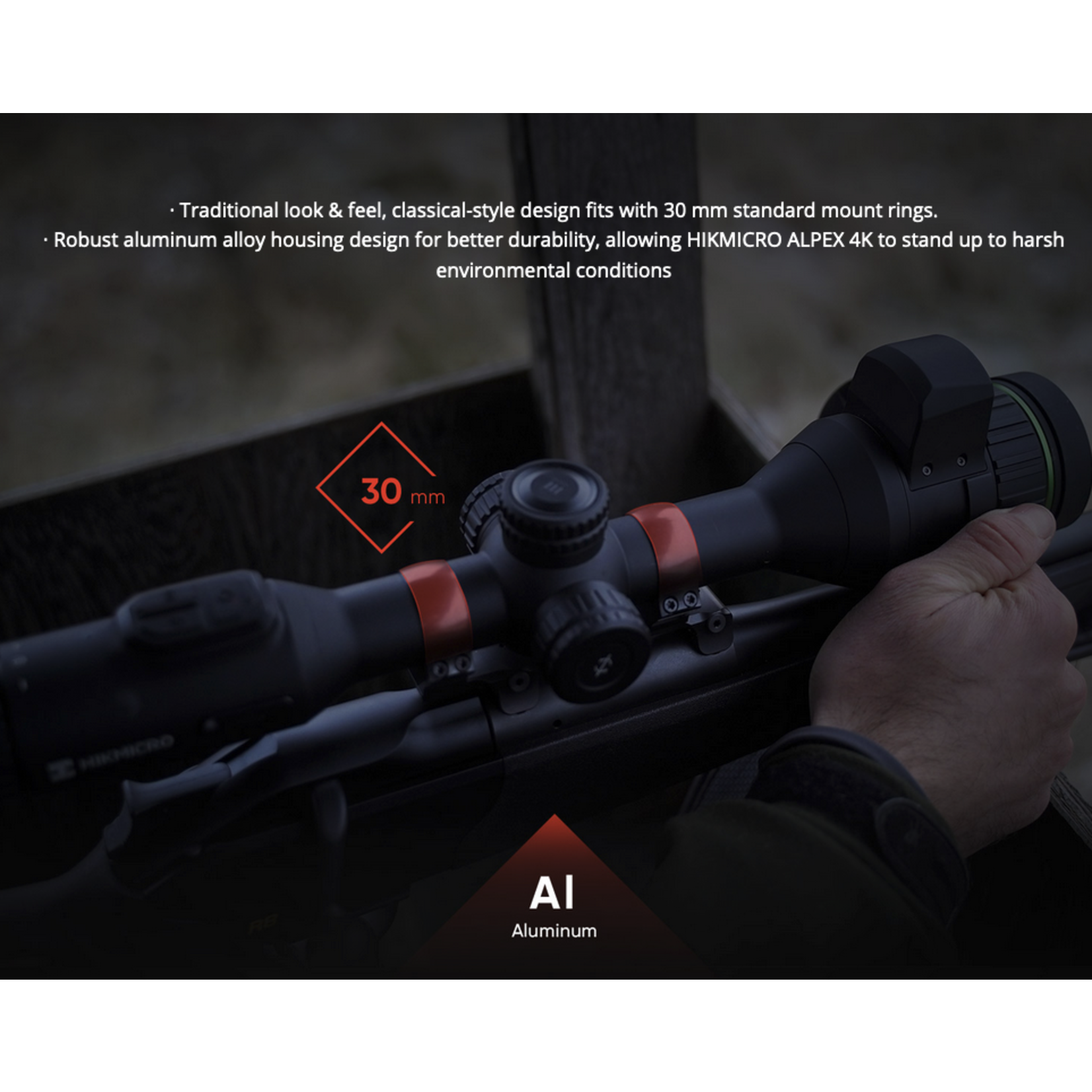 HIKMicro HikMicro Alpex A50EL 4K Digital Day/Night Laser Rangefinder Scope