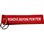 Shooters Shed AE Chamber Flag Tag "Remove Before Pew Pew"