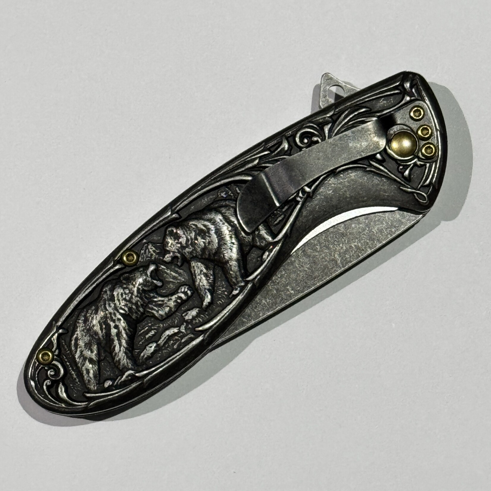 Dark Fantasy Blades Dark Fantasy Fast Action Folding Knife - Black
