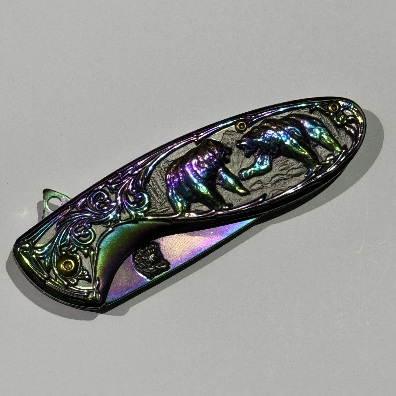 Dark Fantasy Blades Dark Fantasy Fast Action Folding Knife - Rainbow