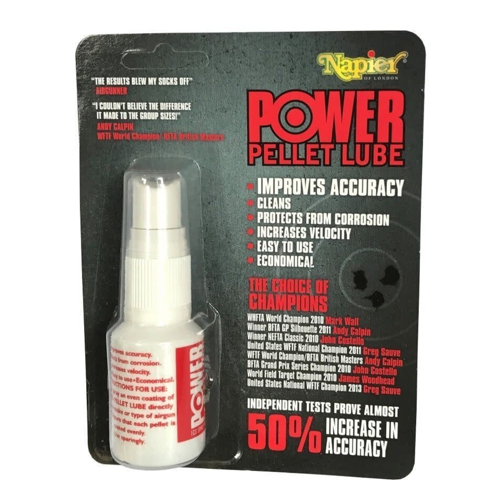 Napier Napier Power Pellet Lube - 25ml Pump Spray