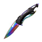 M-Tech USA Mtech USA Folding Knife - Rainbow Blade
