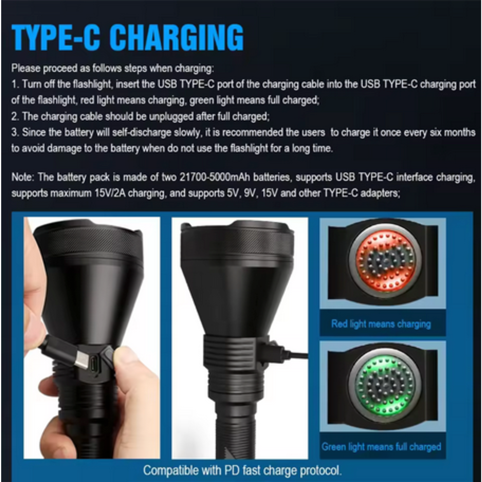 Trustfire Trustfire T90 4800lumen Torch Hunting Kit