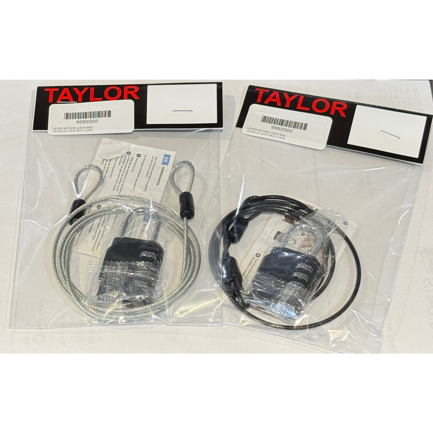 Taylor Guncare Taylor Stainless Steel Cable with WITH Lock - 1 Metre