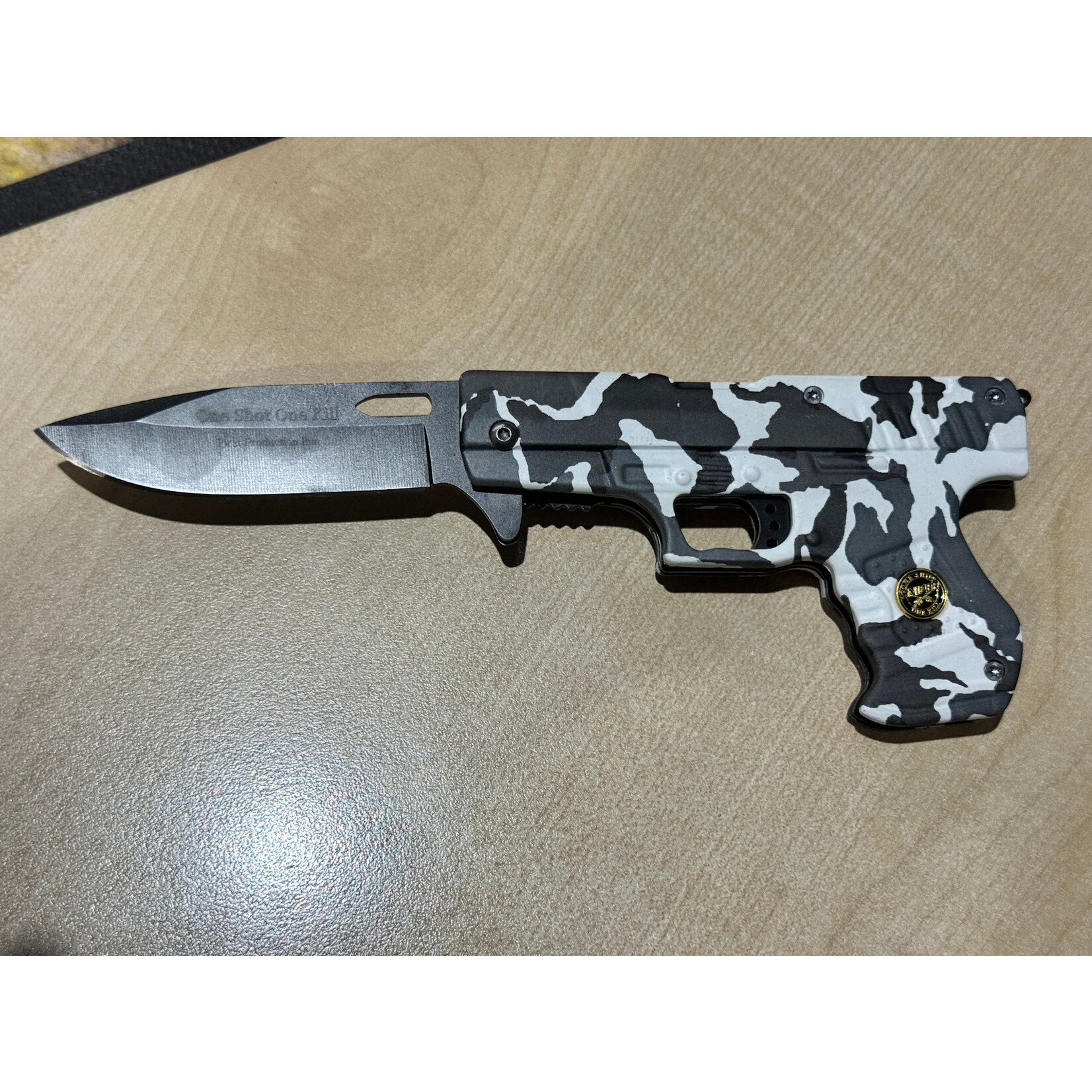 Snake Eye Snake Eye Pistol Style Folding Lock Knife