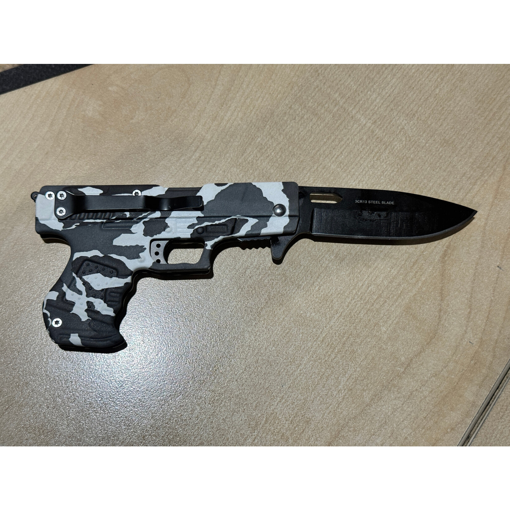 Snake Eye Snake Eye Pistol Style Folding Lock Knife