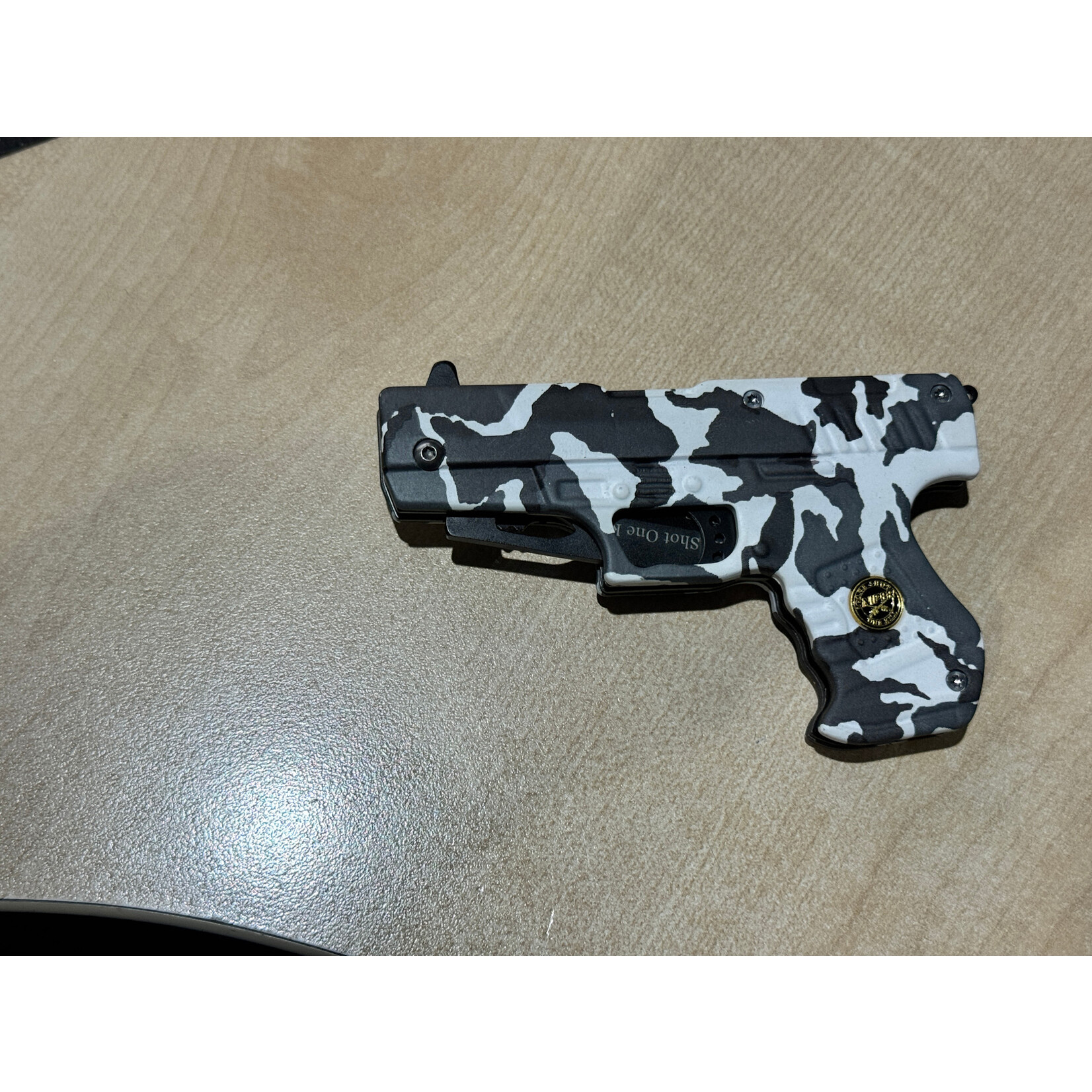 Snake Eye Snake Eye Pistol Style Folding Lock Knife