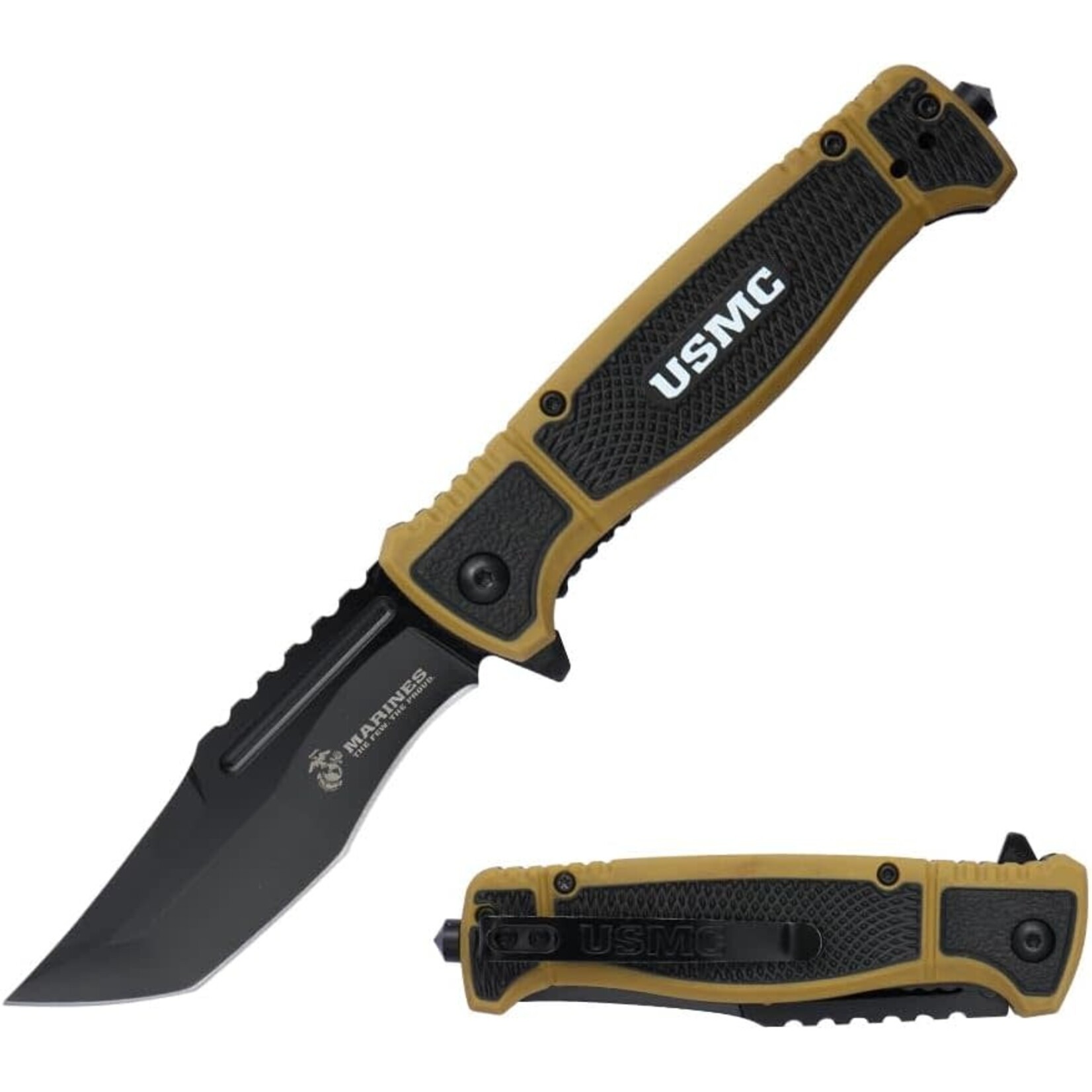 MTech USA MTech USMC Pocket Folding Knife Drop Point Blade