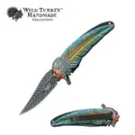 Wild Turkey Handmade Collection Wild Turkey Feather Folding Knife