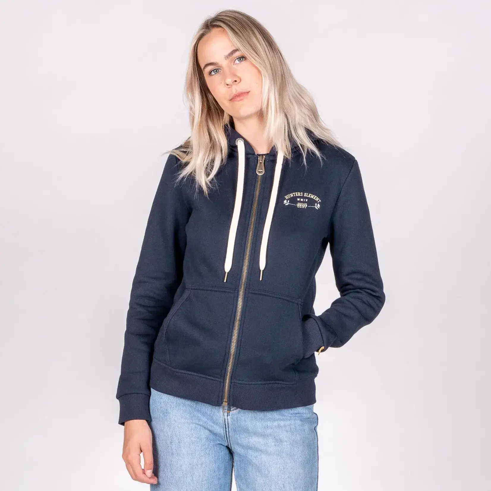 Hunters Element Hunters Element High Tail Womens Hoodie - Navy - 12